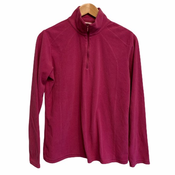 Columbia 1/4 zip Fleece Raspberry - Picture 1 of 6